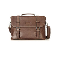 Montana Leather Casual Laptop Briefcase