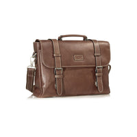 Montana Leather Casual Laptop Briefcase